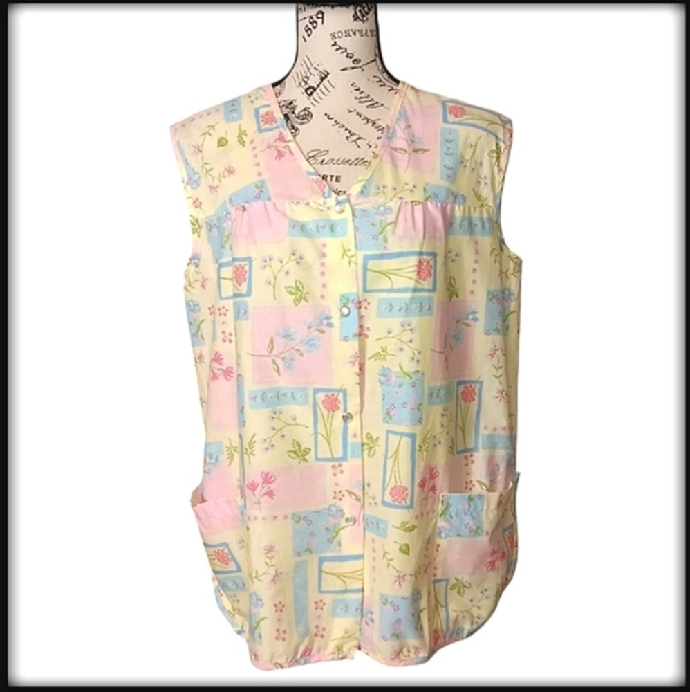 Vintage Moon Dance Pastel Grandamacore Buttom Down Top